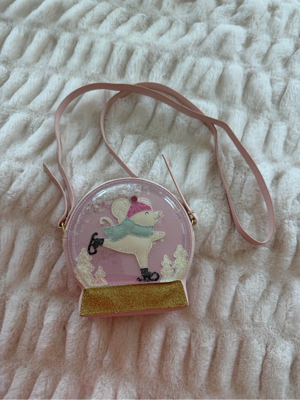 Bath & Body Works Pink Snow Globe Crossbody Purse